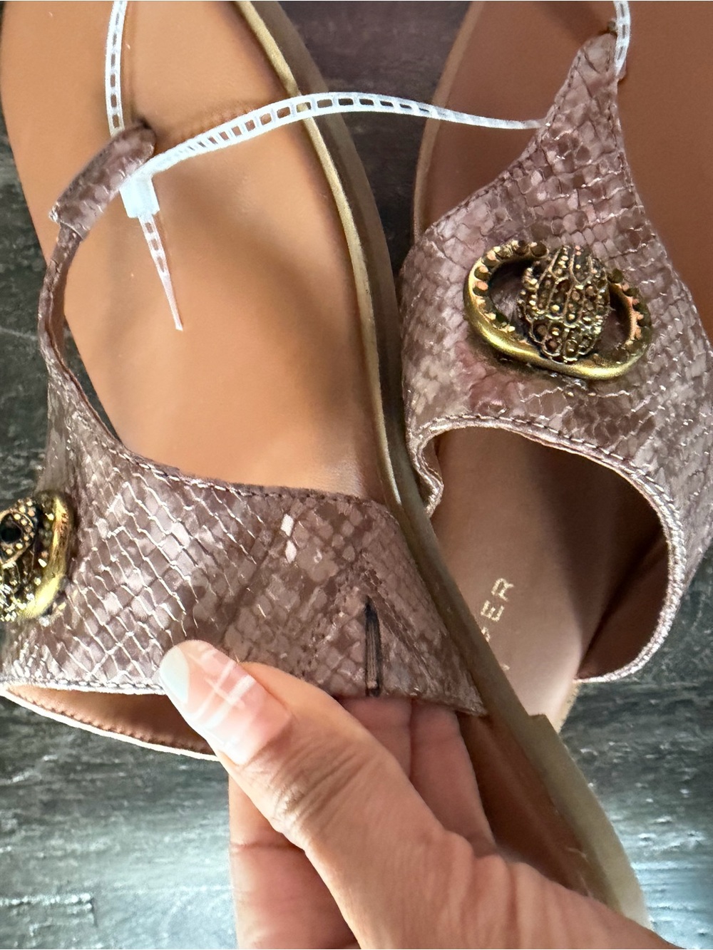 Kurt Geiger London Chelsea Square T-bar Sandal - Picture 7 of 8
